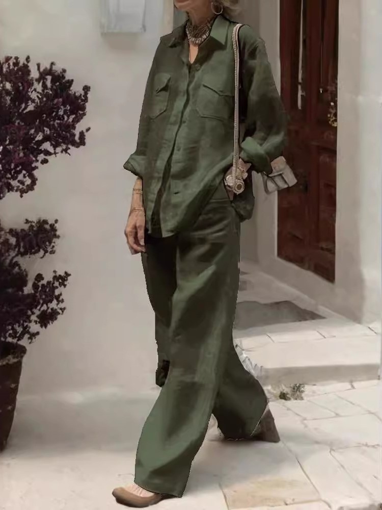 Fashion Solid Cotton Linen Shi - Linen Pant Wide recensie en prijs