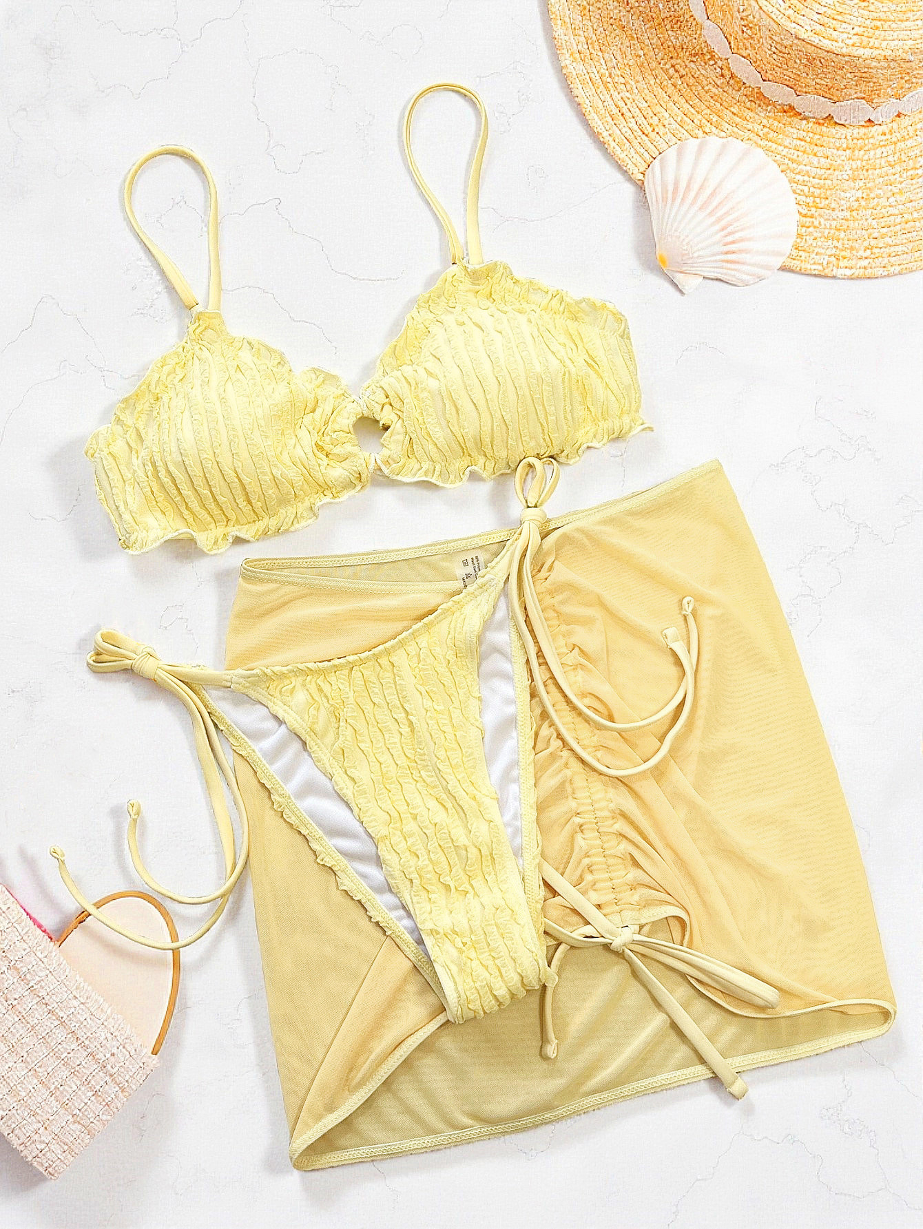 New Sexy Triangle Push Up Biki - Swimsuit Bikini Ruched recensie en prijs