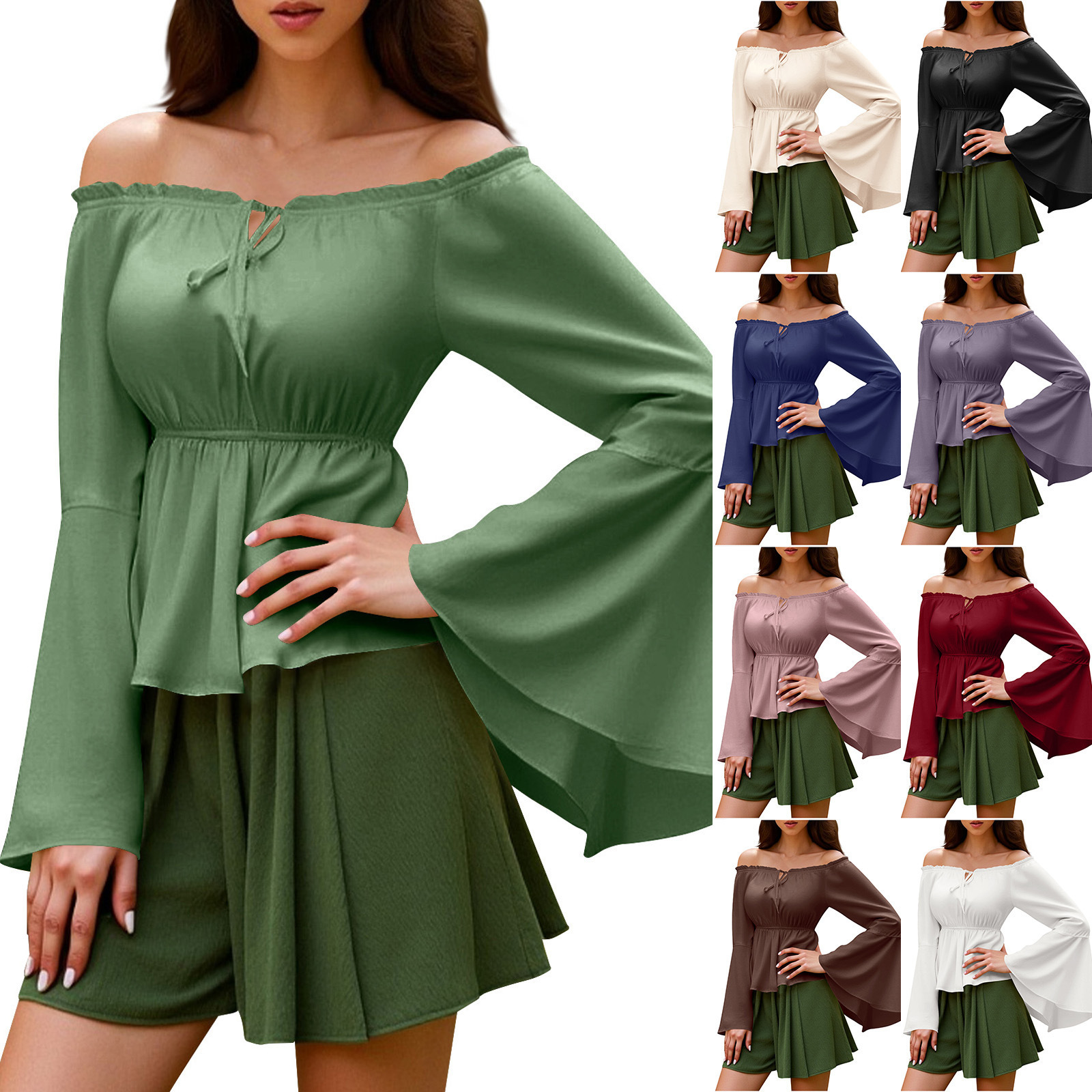Womens Blouse Gothic Renaissan - Blouse Off Shoulder recensie en prijs