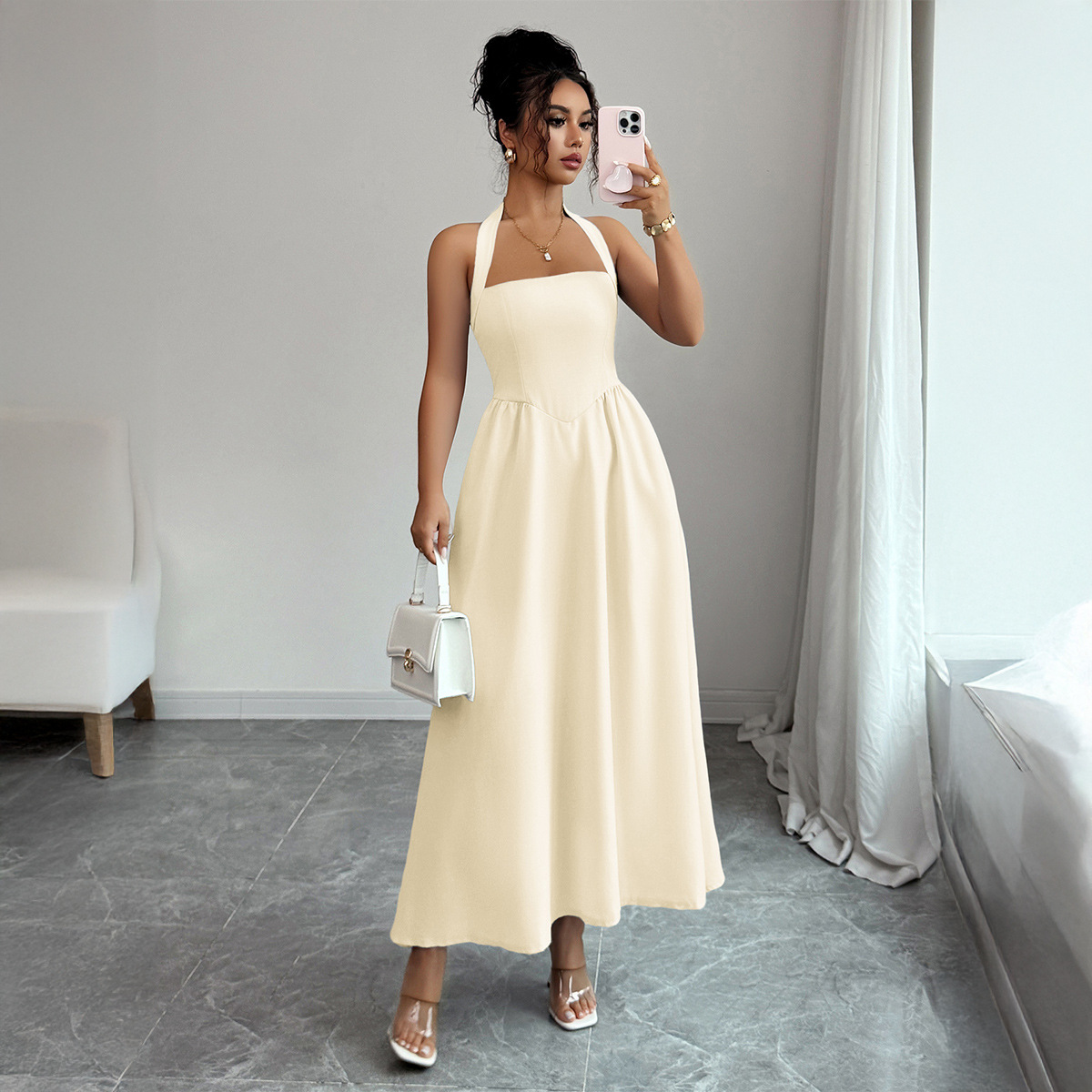 Women's Dress 5 Colors Halter  - Maxi Dress Halter recensie en prijs