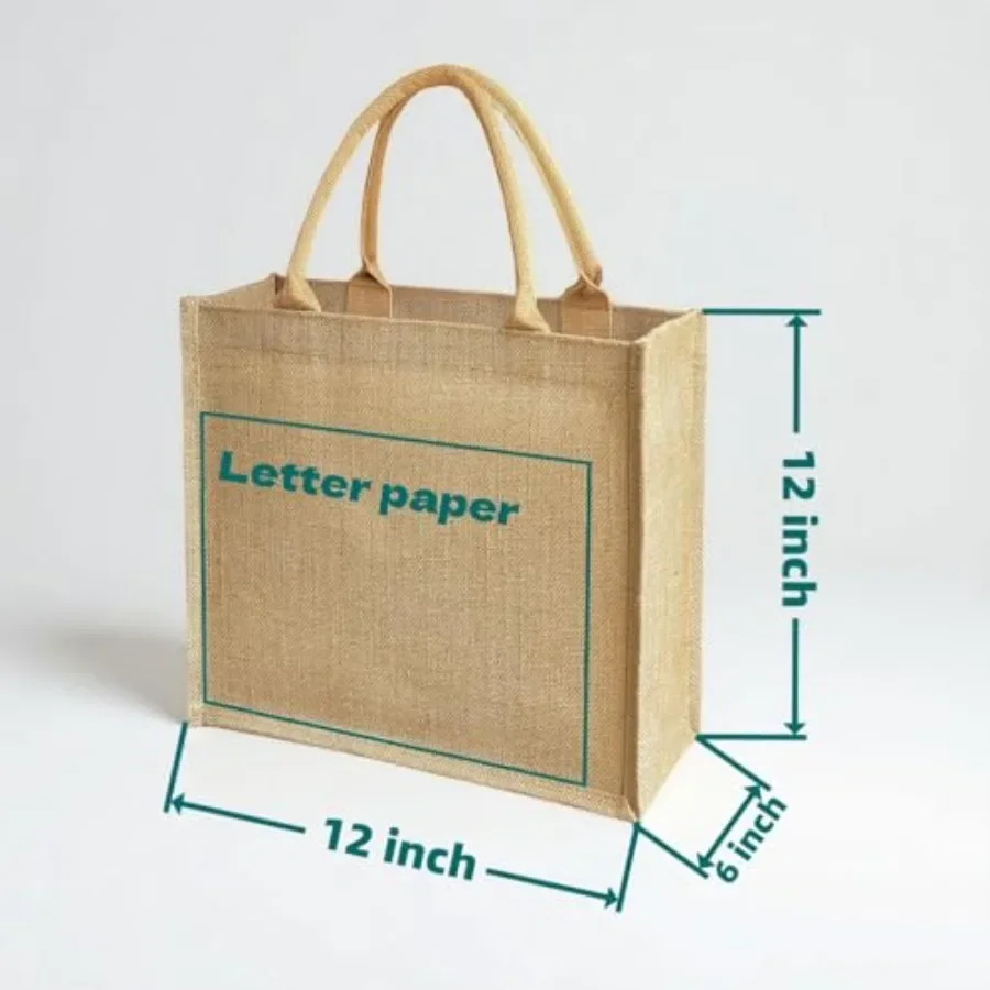15 Pack Burlap Tote Bags 12x12 - Tote Bag Beach recensie en prijs