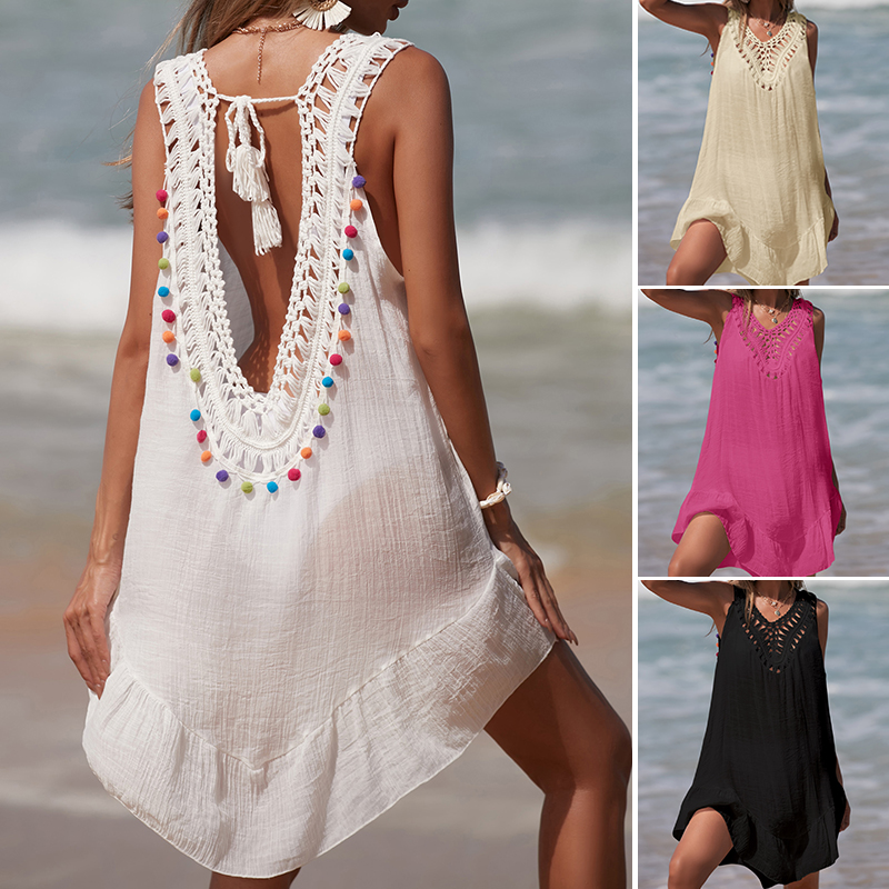 Women V-Neck Backless Hollow O - Cover Up Kaftan recensie en prijs