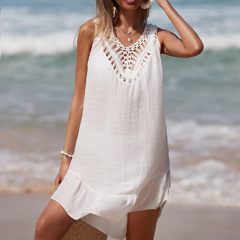 Women V-Neck Backless Hollow O - Cover Up Kaftan recensie en prijs