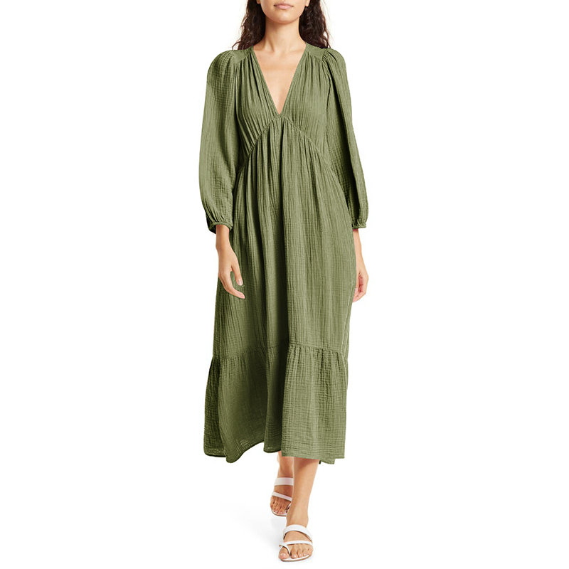 Muslin 100% Cotton Long Sleeve - Linen Dress Wrap recensie en prijs