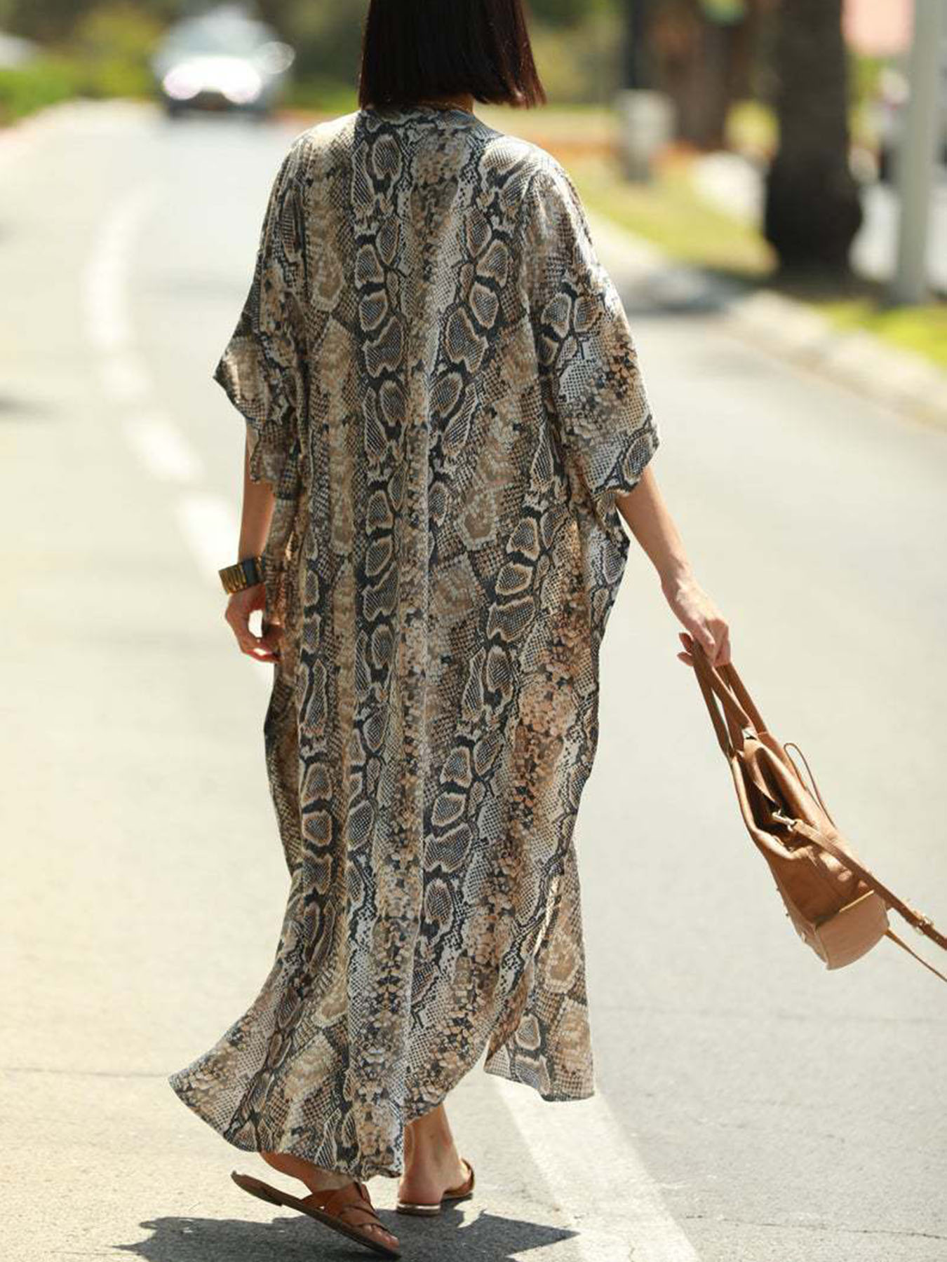 Bohemian Print Beach Cover-Up  - Cover Up Kaftan recensie en prijs