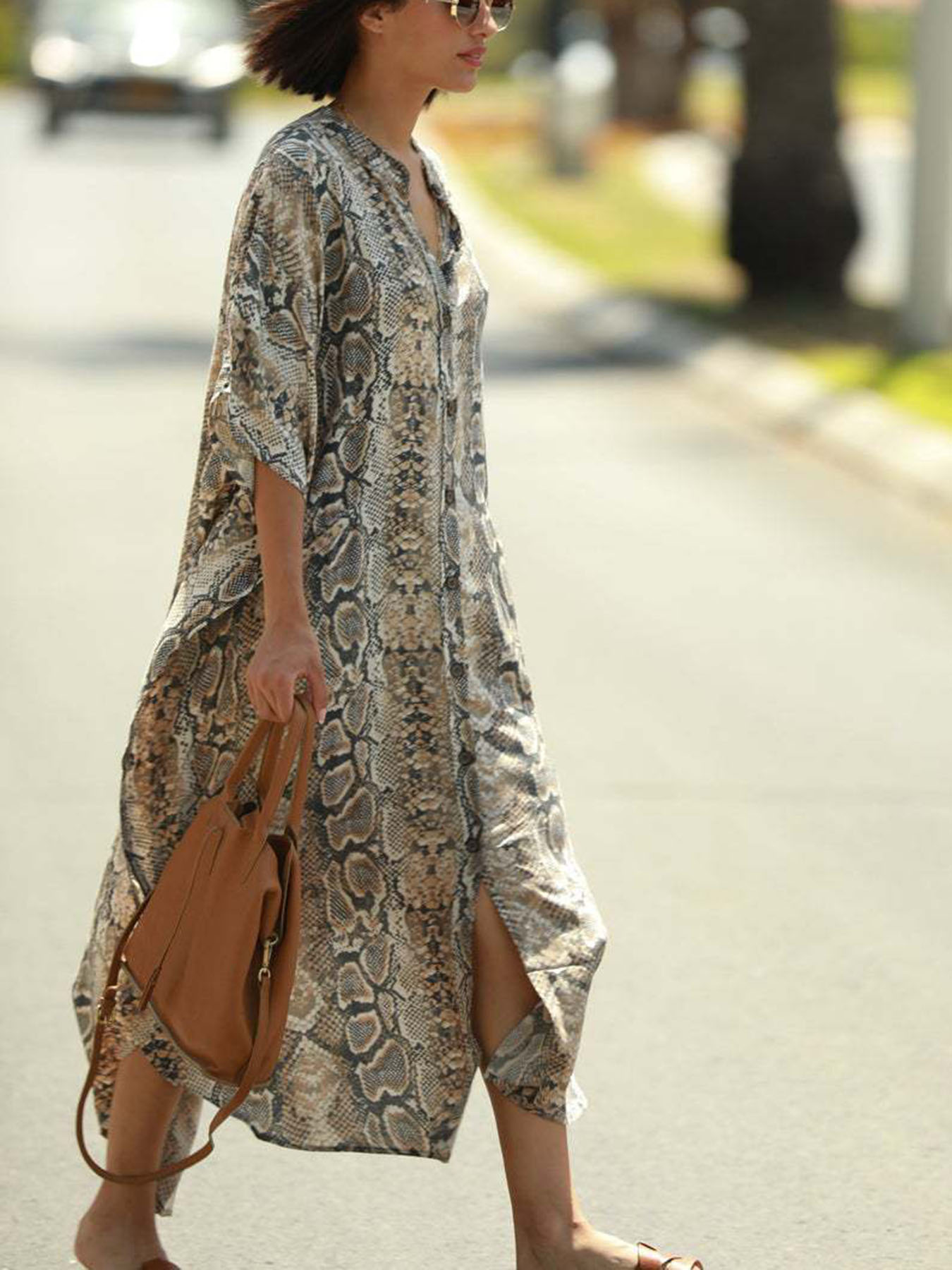 Bohemian Print Beach Cover-Up  - Cover Up Kaftan recensie en prijs