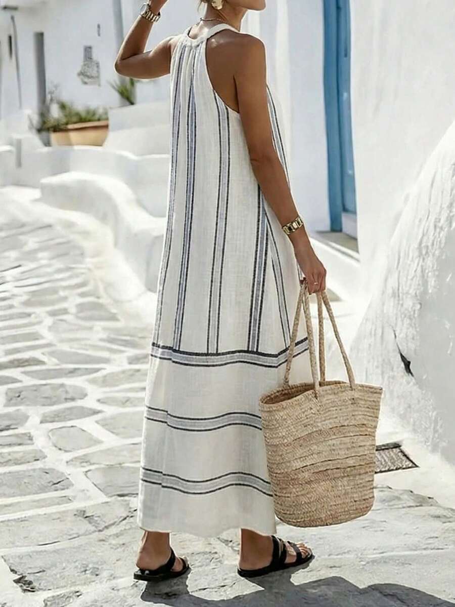 Women Sleeveless Halter Maxi D - Maxi Dress Halter recensie en prijs