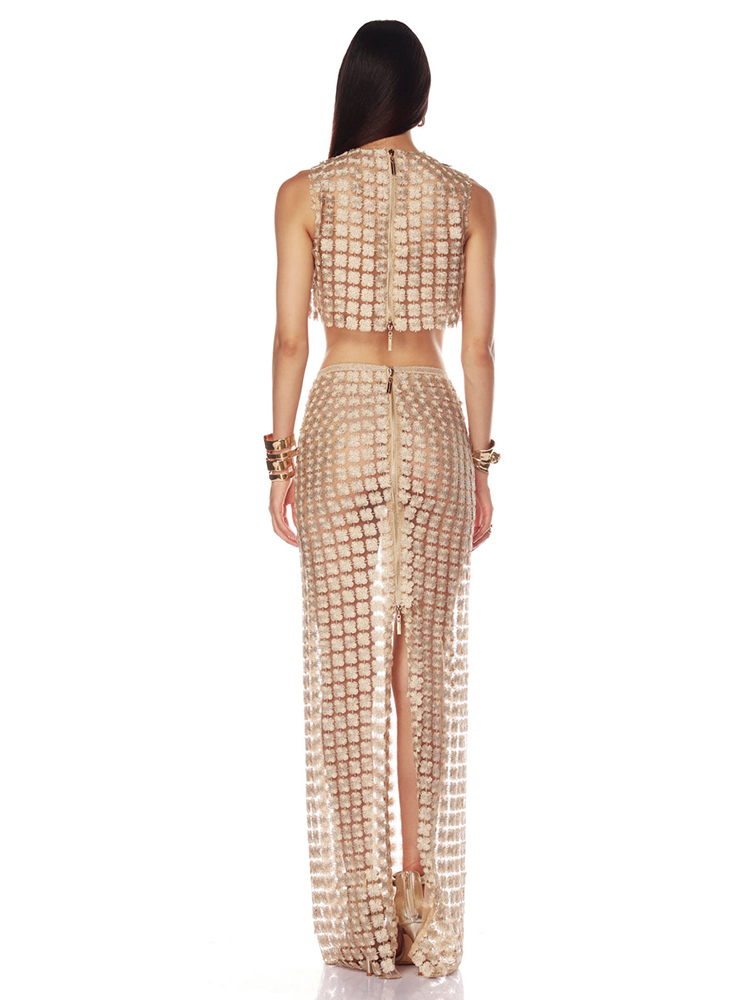 VC Stylish Beige Sleeveless Cr - Crop Top Crochet recensie en prijs