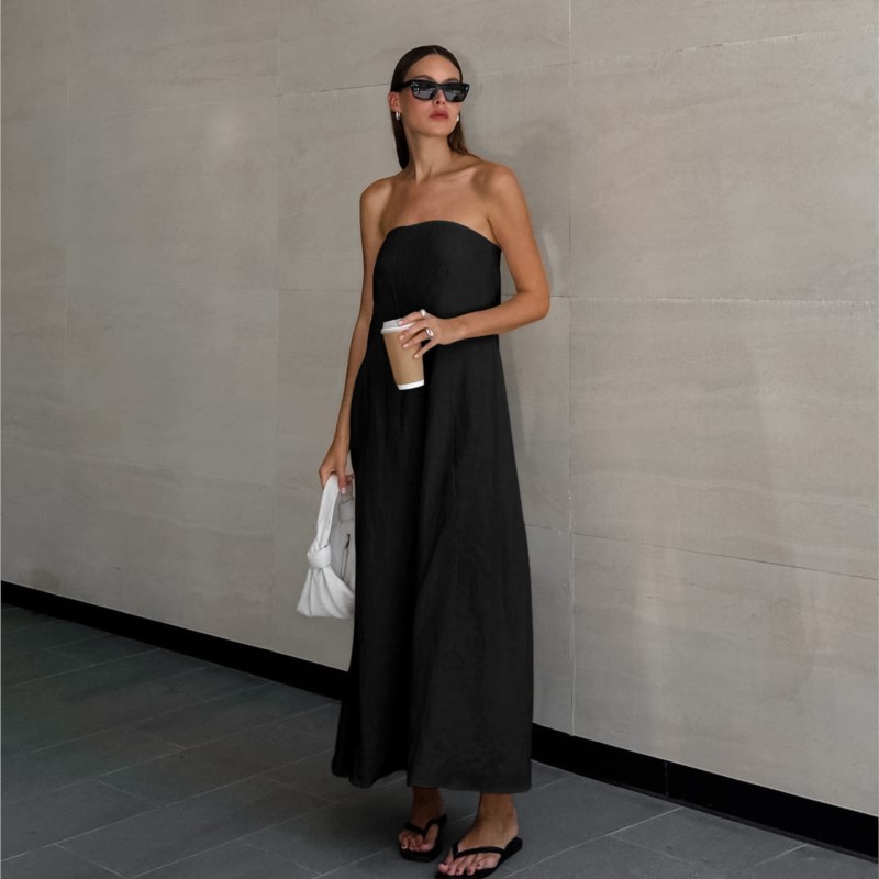 Fashion Elegant Simple Design  - Linen Dress Wrap recensie en prijs