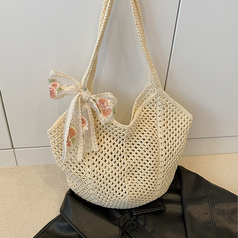 Summer Lace Bow Tote Bags Wome - Crochet Bag Raffia recensie en prijs