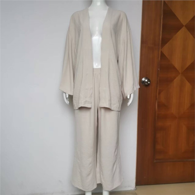 Women's Linen Trouser Suit Wit - Linen Pant Wide recensie en prijs