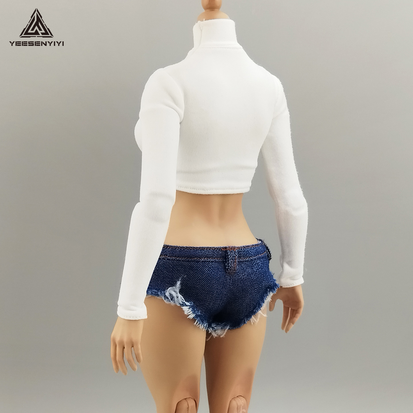 1/6 Scale Distressed Denim Min - Shorts Denim Frayed recensie en prijs