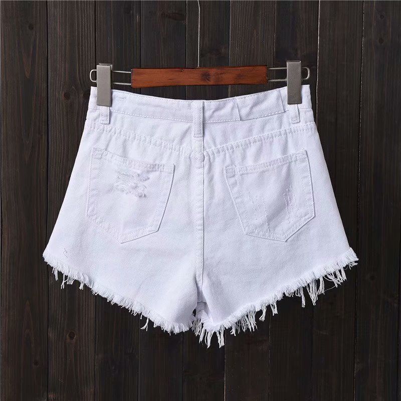 High Waist Denim Shorts Women  - Shorts Denim Frayed recensie en prijs