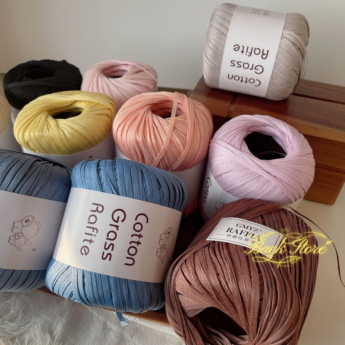 102M/roll Multicolor Raffia Ya - Crochet Bag Raffia recensie en prijs