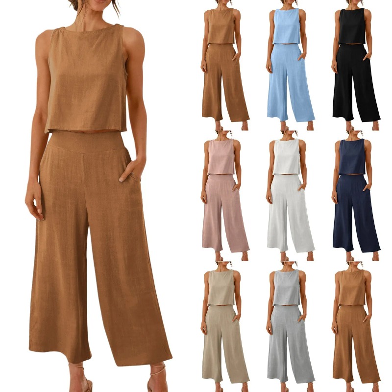 2025 New Summer Tops Cotton Li - Linen Pant Wide recensie en prijs