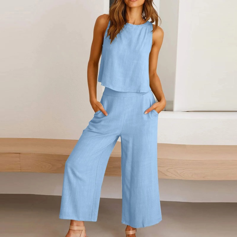 2025 New Summer Tops Cotton Li - Linen Pant Wide recensie en prijs