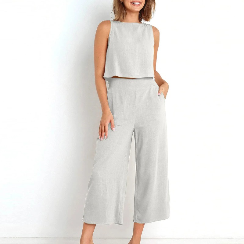 2025 New Summer Tops Cotton Li - Linen Pant Wide recensie en prijs