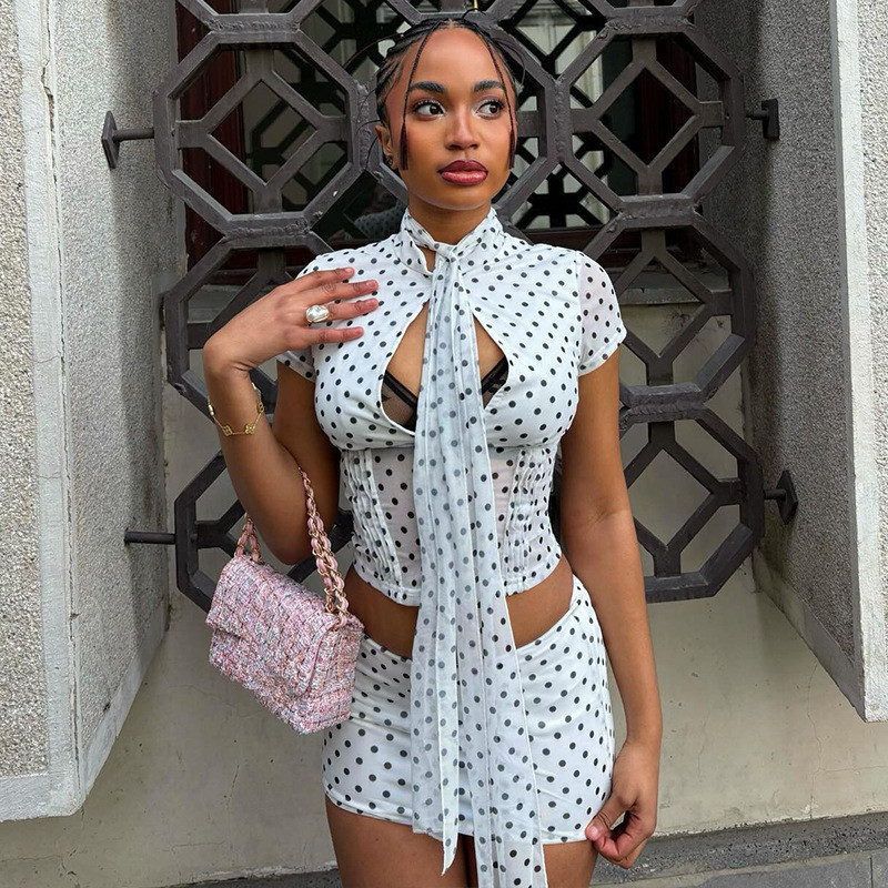 Leosoxs Women's Polka Dot Prin - Crop Top Crochet recensie en prijs