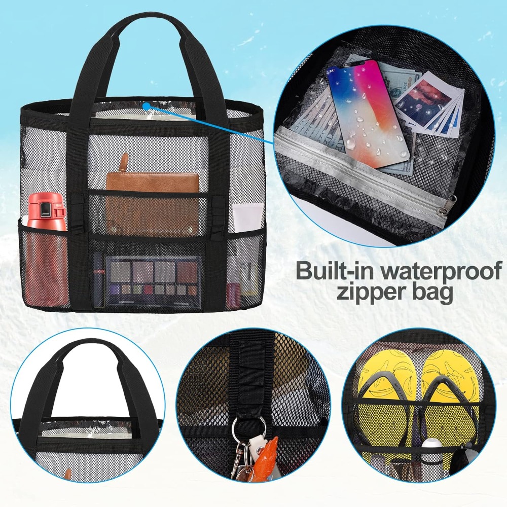 Women's Mesh Beach Bag - Water - Tote Bag Beach recensie en prijs