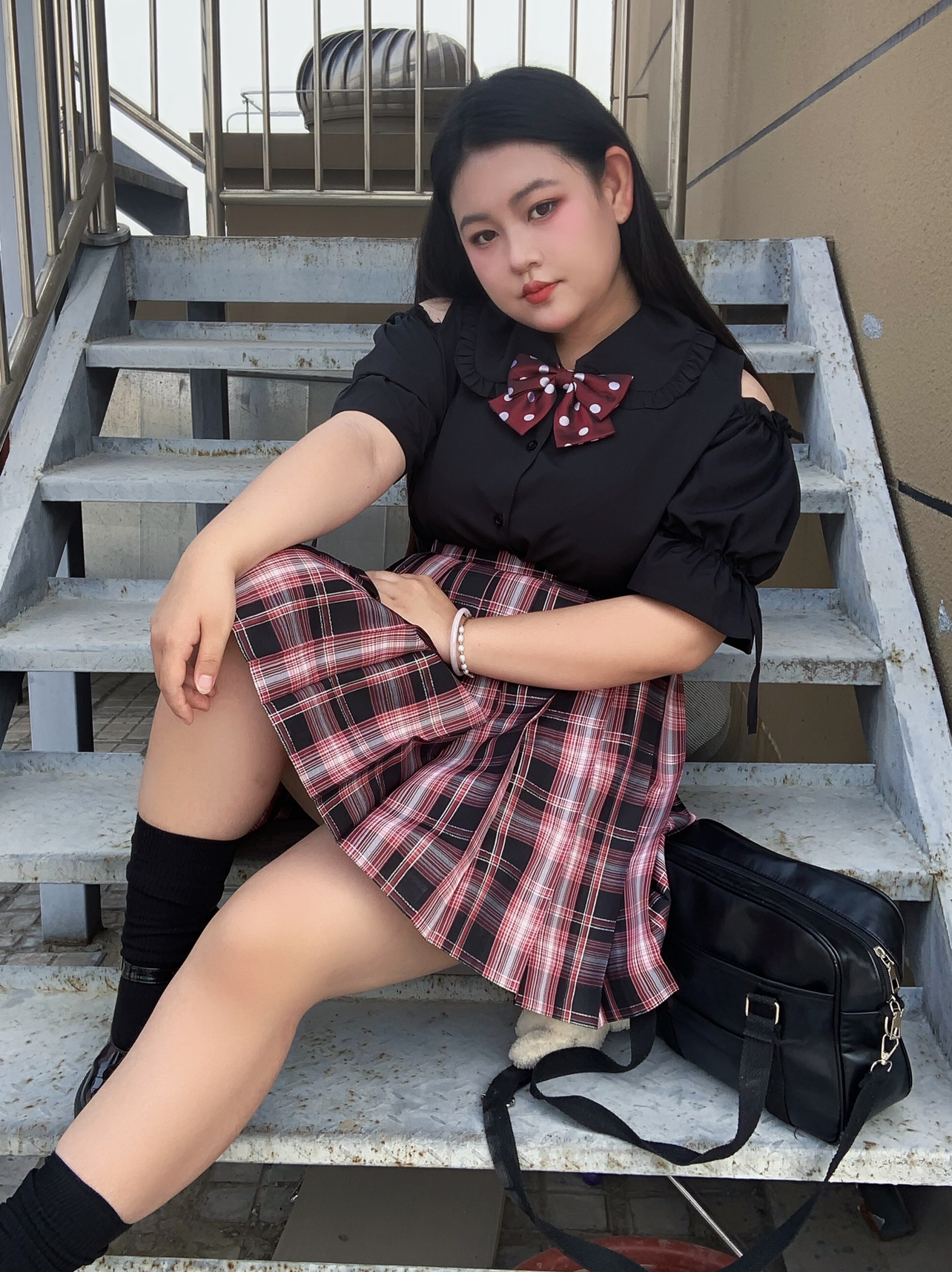 Large Size Jk Uniform Off-the- - Blouse Off Shoulder recensie en prijs