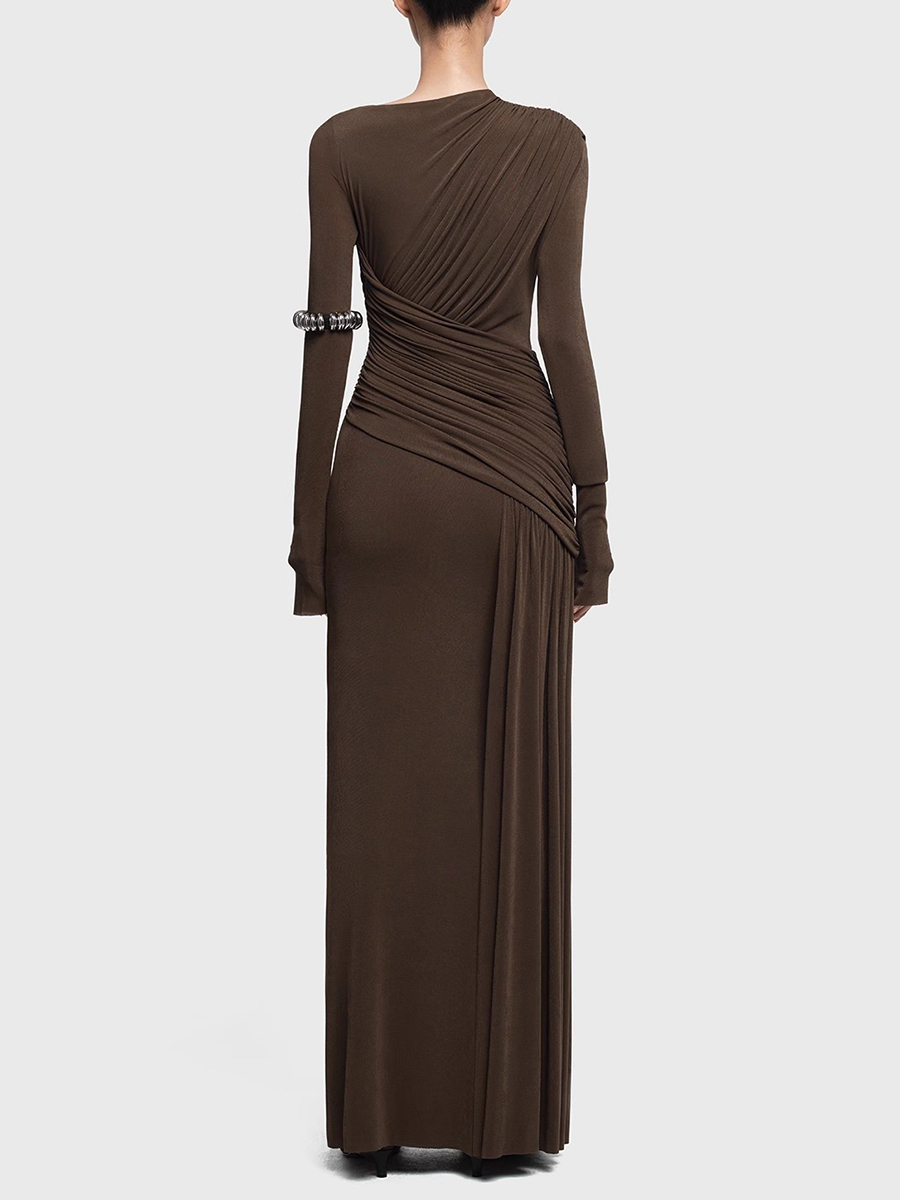 TWOTWINSTYLE Solid Slimming Dr - Linen Dress Wrap recensie en prijs