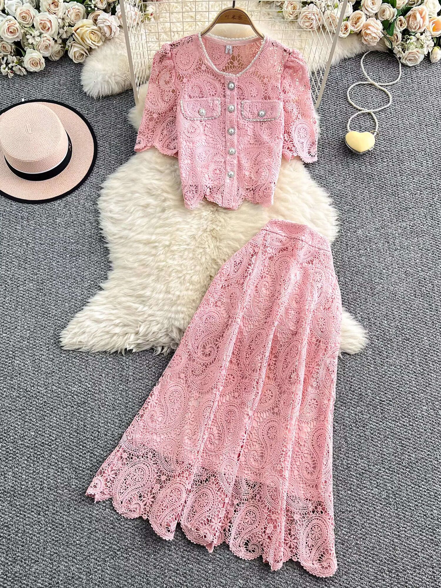 Elegant Pearl Long Dress Suits - Midi Skirt Floral recensie en prijs