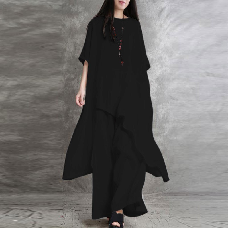 Women's Cotton Linen 2-piece S - Linen Pant Wide recensie en prijs