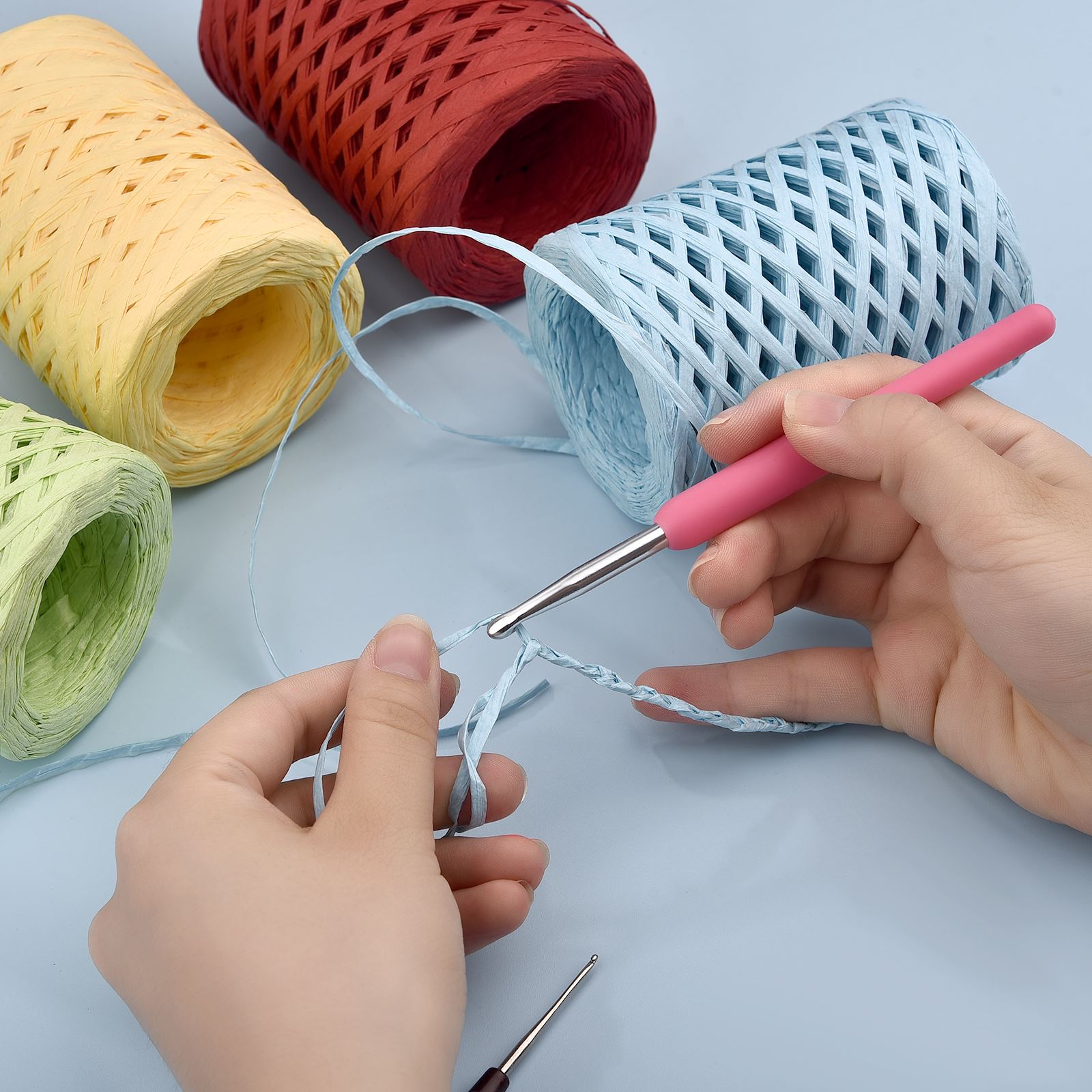 100M Natural Raffia Straw Yarn - Crochet Bag Raffia recensie en prijs