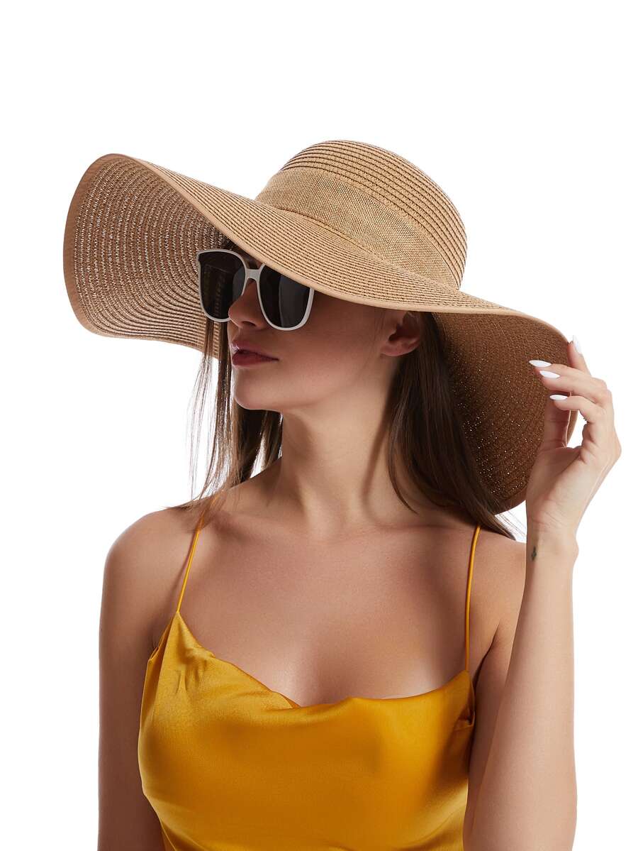 Womens Wide Brim Floppy Straw  - Hat Floppy Wide recensie en prijs