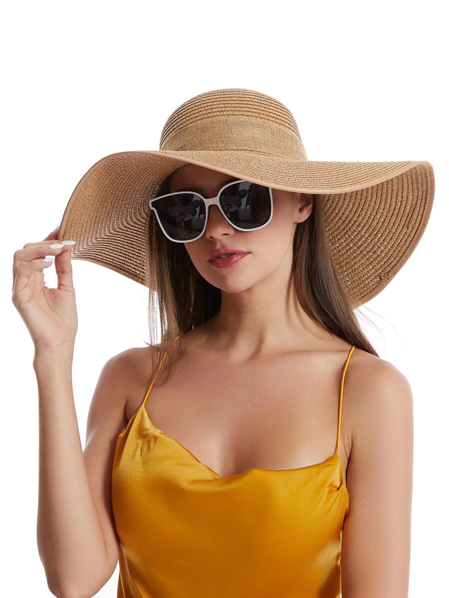 Womens Wide Brim Floppy Straw  - Hat Floppy Wide recensie en prijs
