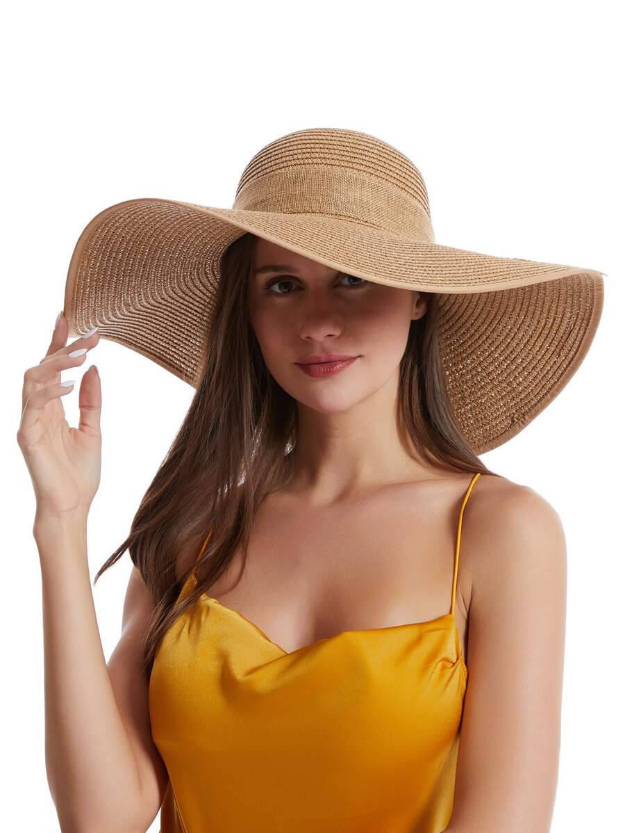 Womens Wide Brim Floppy Straw  - Hat Floppy Wide recensie en prijs
