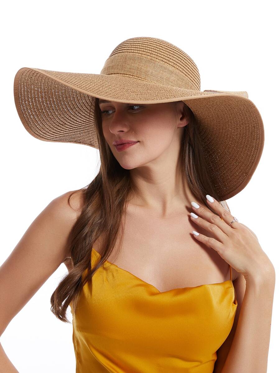 Womens Wide Brim Floppy Straw  - Hat Floppy Wide recensie en prijs
