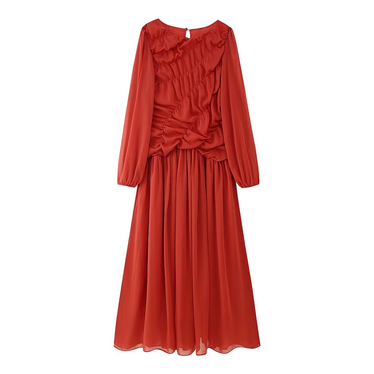 Autumn Long Sleeve Dresses 202 - Linen Dress Wrap recensie en prijs