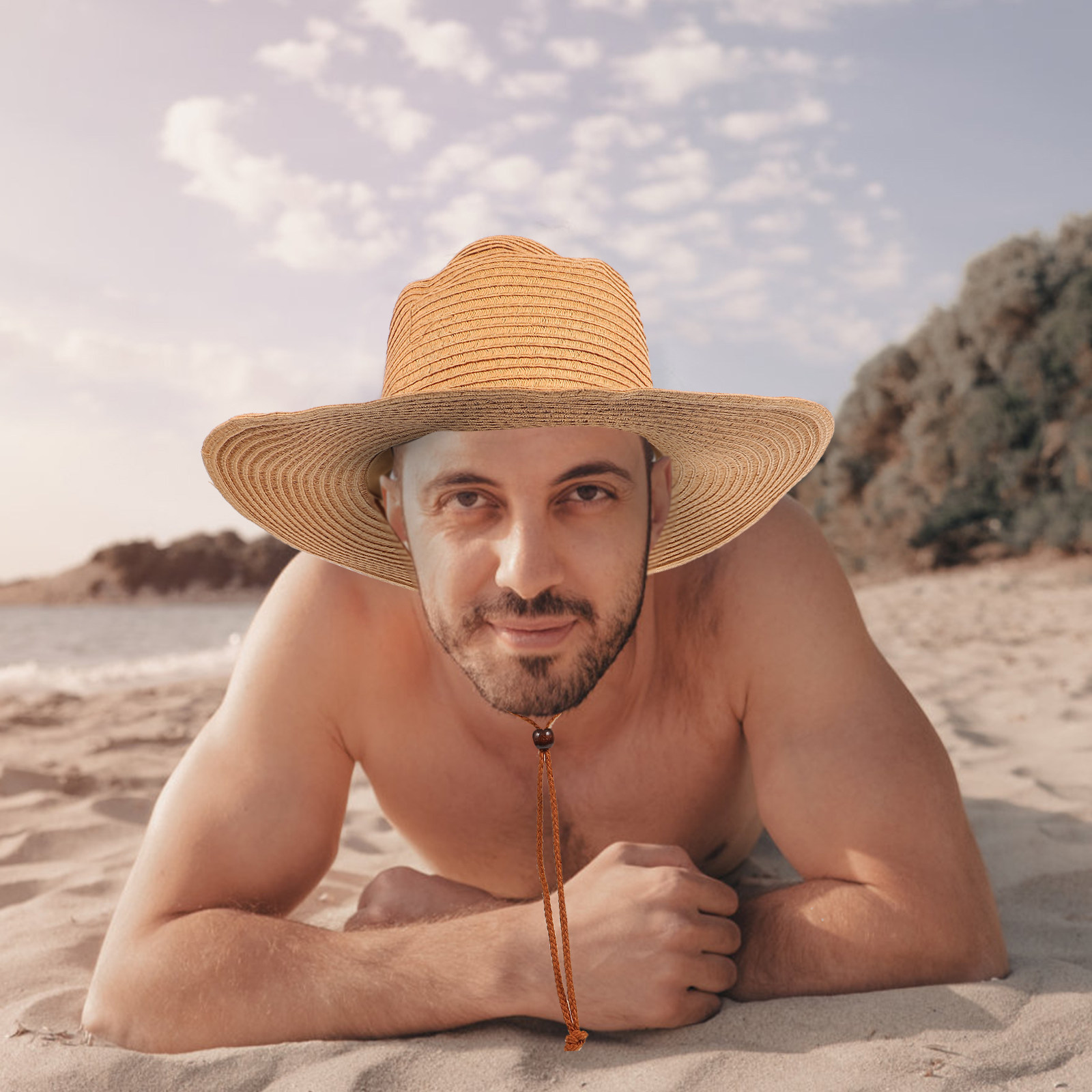 Men Wide Brim Straw Sun Hat Kh - Hat Floppy Wide recensie en prijs
