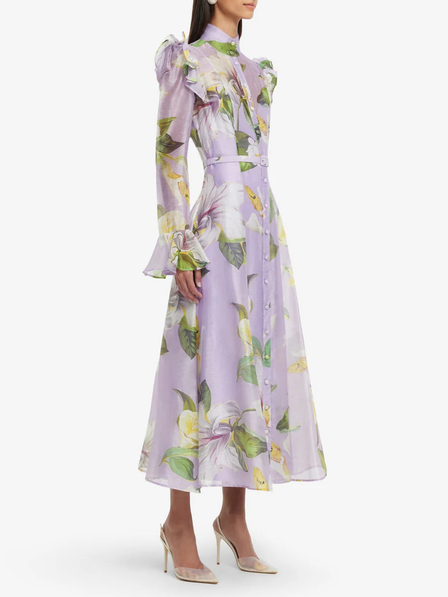 TWOTWINSTYLE Printing Spliced  - Linen Dress Wrap recensie en prijs