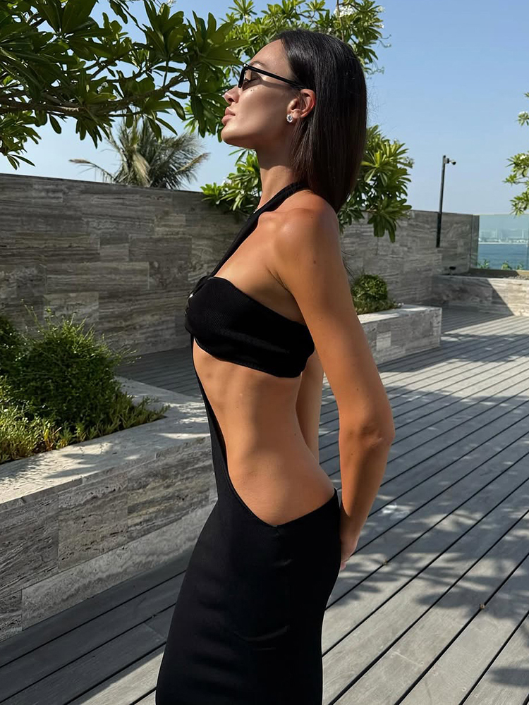 Weird Puss Sexy 2-Piece Set Wo - Maxi Dress Halter recensie en prijs