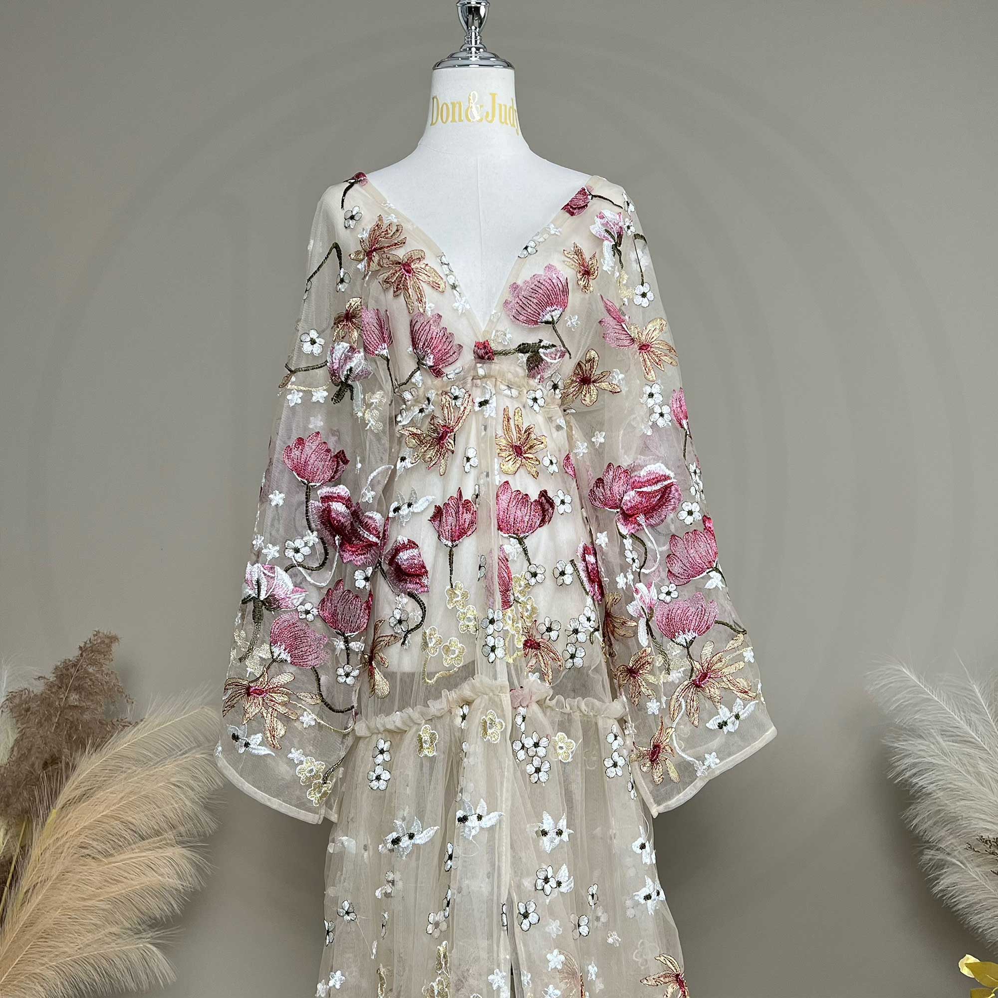 Don&Judy Butterfly Appliqués a - Kimono Sheer Floral recensie en prijs