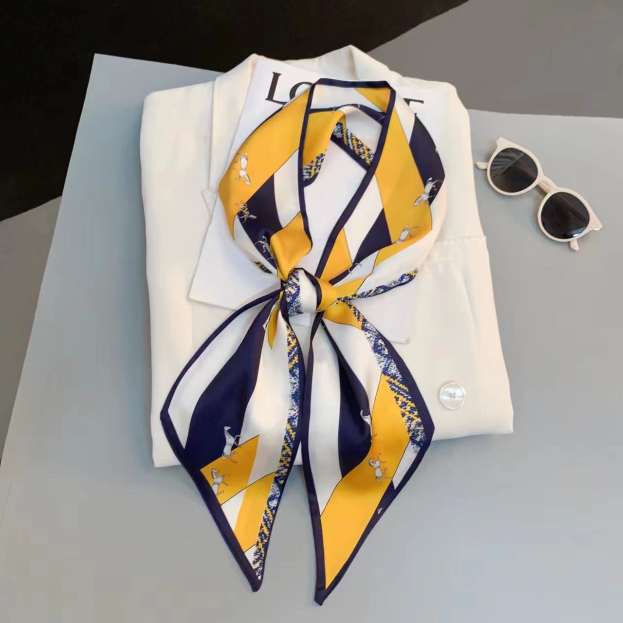Luxury Design Long Silk Scarf  - Headband Summer Knit recensie en prijs