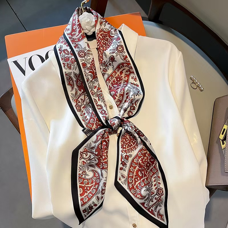 Luxury Design Long Silk Scarf  - Headband Summer Knit recensie en prijs
