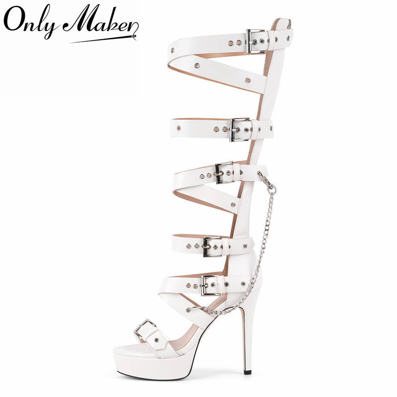 Onlymaker Platform Knee High E - Sandal Strappy Heeled recensie en prijs