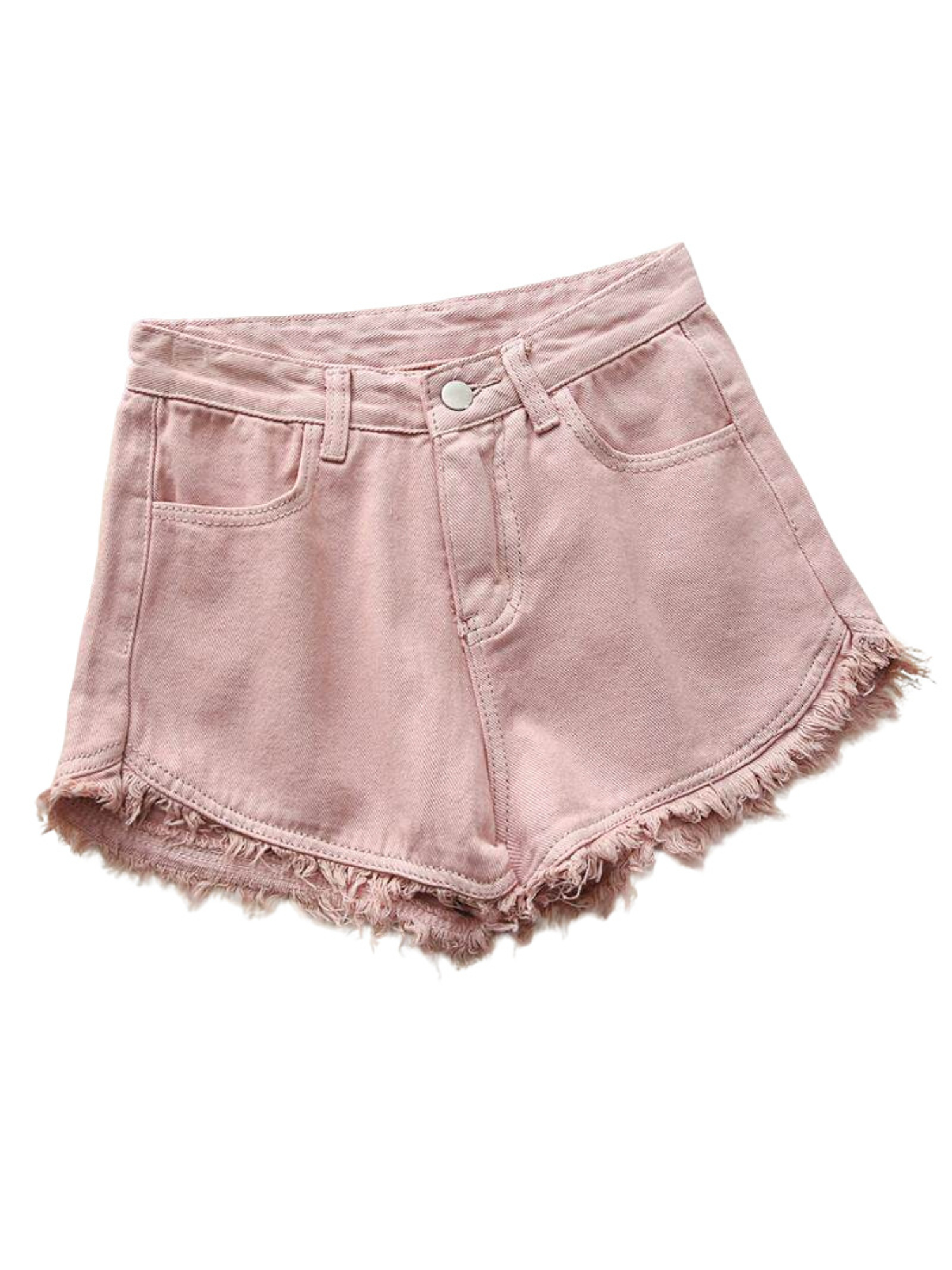 Women's High Waist Denim Short - Shorts Denim Frayed recensie en prijs