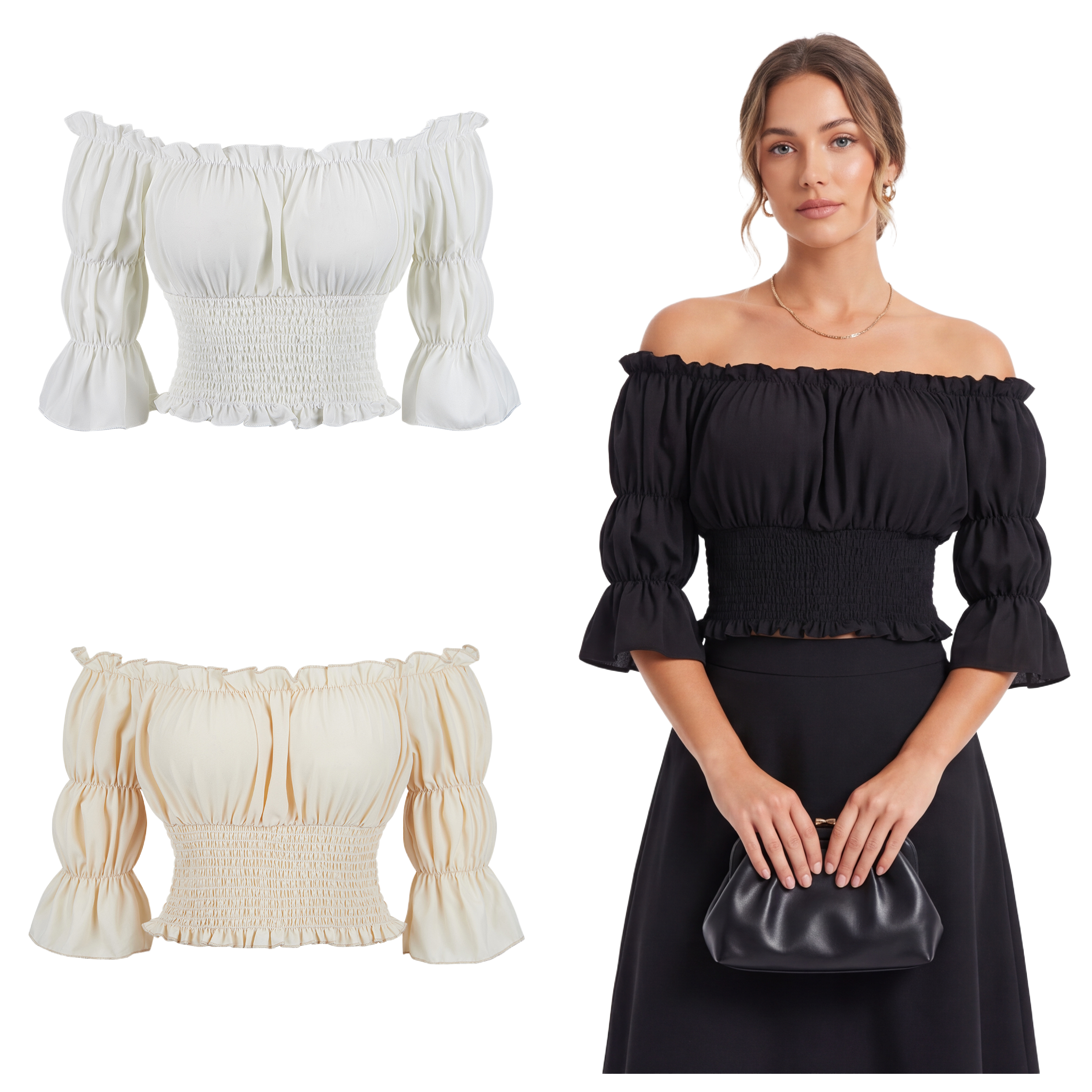 Renaissance Blouse Women Top w - Blouse Off Shoulder recensie en prijs