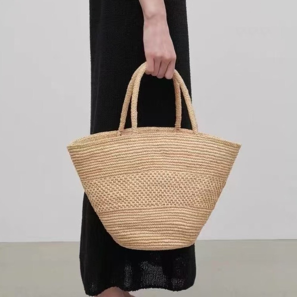 Large Capacity Raffia Straw Ba - Crochet Bag Raffia recensie en prijs