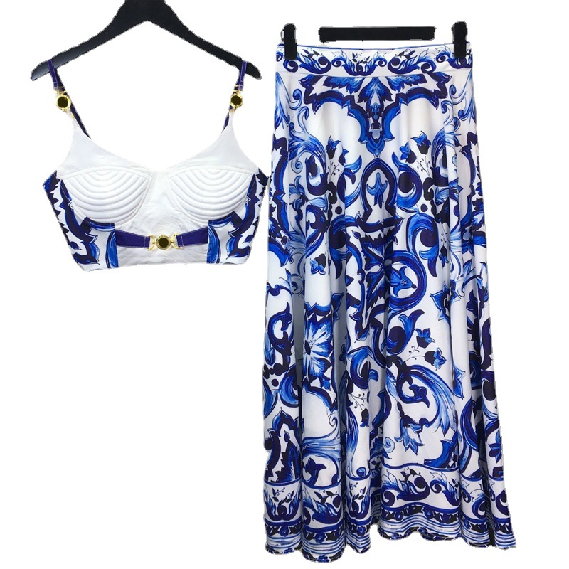 Summer Bohemain Blue And White - Romper Floral Print recensie en prijs