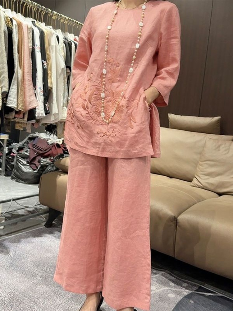 High-End Lightweight Cotton Li - Linen Pant Wide recensie en prijs