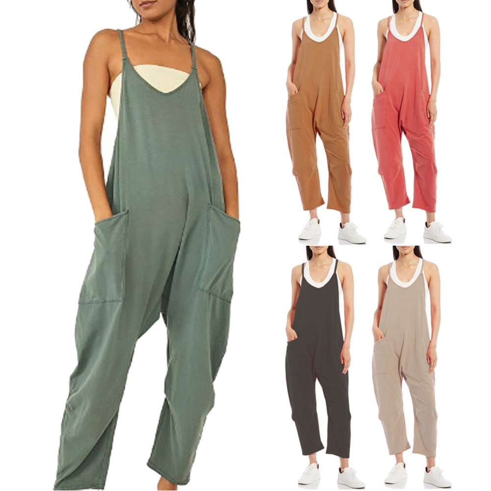 Loose Summer Jumpsuit Casual   - Jumpsuit Linen Relaxed recensie en prijs