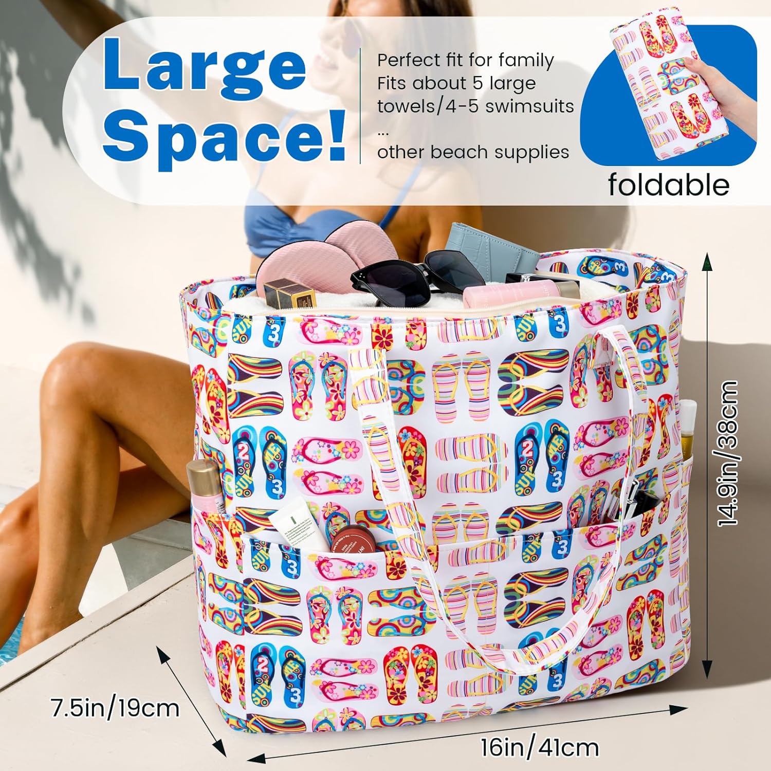 Beach Bag for Women, Hobo Pool - Tote Bag Beach recensie en prijs