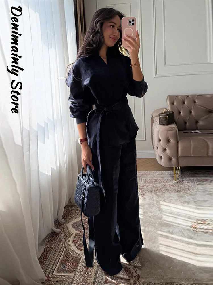 Casual Women's Linen Pants Set - Linen Pant Wide recensie en prijs