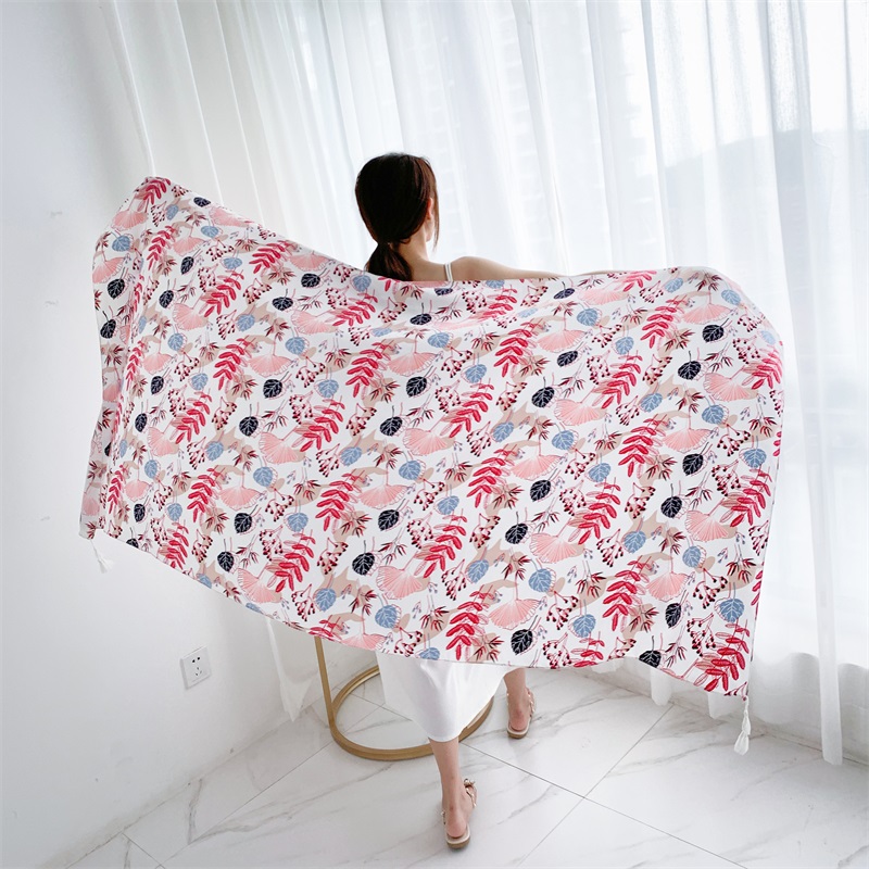90x185cm Cotton Linen Print Su - Linen Dress Wrap recensie en prijs