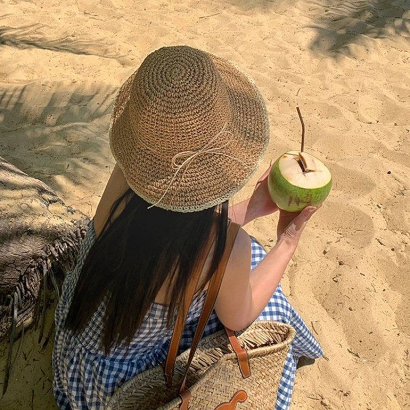1pc Women's Summer Beach Straw - Hat Floppy Wide recensie en prijs